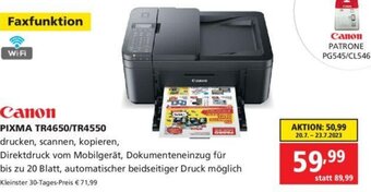 Pagro Diskont Canon PIXMA TR4650/TR4550 Angebot