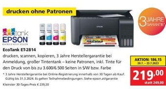 Pagro Diskont EPSON EcoTank ET-2814 Angebot