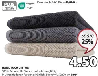 JYSK HANDTUCH GISTAD 50x90 cm Angebot