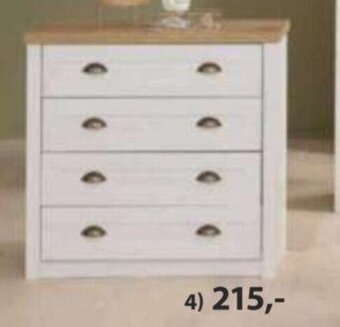 JYSK KOMMODE MARKSKEL Dekorfolie und MDF. Schubladen mit Vollauszug. B90 x H88 x T44 cm Angebot