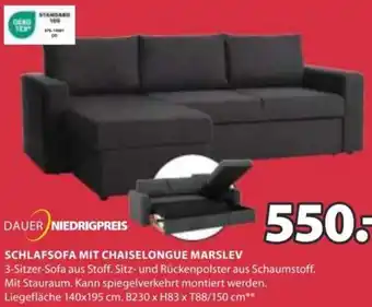 JYSK SCHLAFSOFA MIT CHAISELONGUE MARSLEV B230 x H83 x T88/150 cm** Angebot