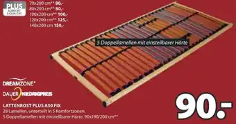 JYSK LATTENROST PLUS A50 FIX 90x190/200 cm Angebot