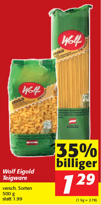 Wolf Eigold Teigware 500g