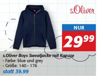 Strasser Markt S.Oliver Boys Sweatjacke Mit Kapuze Angebot