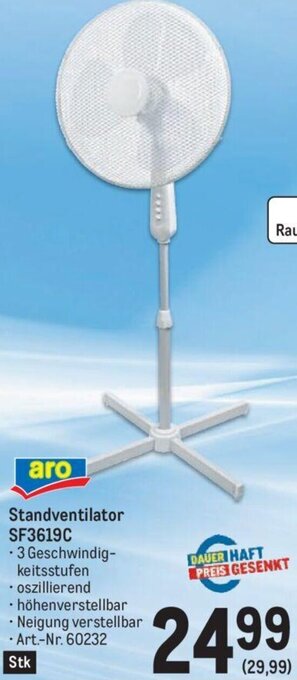 Metro Standventilator SF3619C Angebot