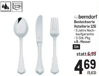 Metro berndorf Besteckserie Hotellerie 126 kaufgarantie -3-Stk-Pkg z.B.: Messer Angebot