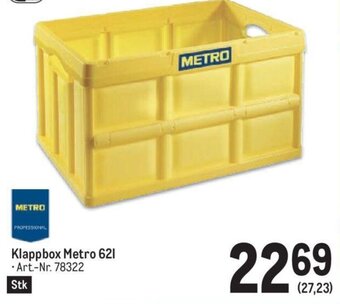 Metro Klappbox Metro 621 Art.-Nr. 78322 Angebot