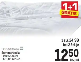 Metro Tarrington House Sommerdecke • 140 x 200 cm Art.-Nr. 122247 Angebot