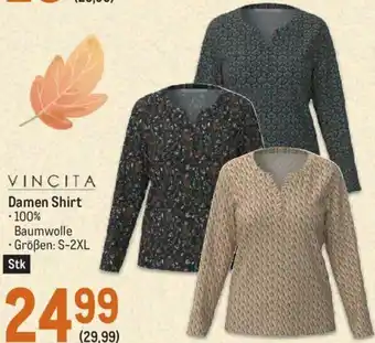 Metro VINCITA Damen Shirt - 100% Baumwolle • Größen: S-2XL Angebot
