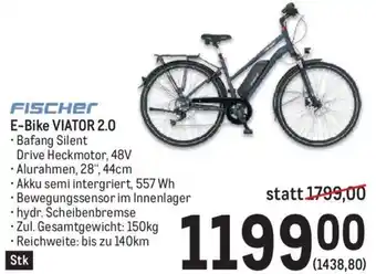 Metro FISCHER E-Bike VIATOR 2.0 Angebot
