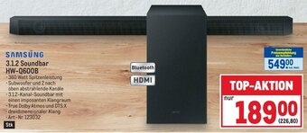 Metro SAMSUNG 3.1.2 Soundbar HW-Q600B Angebot