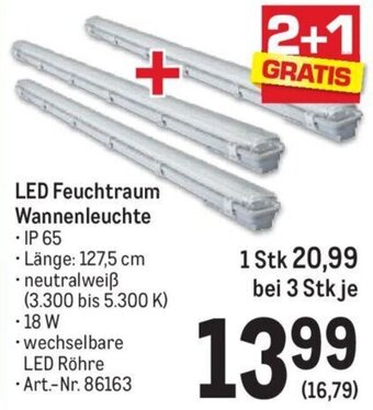 Metro LED Feuchtraum Wannenleuchte Angebot