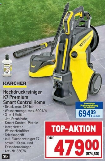 Metro KÄRCHER Hochdruckreiniger K7 Premium Smart Control Home Angebot