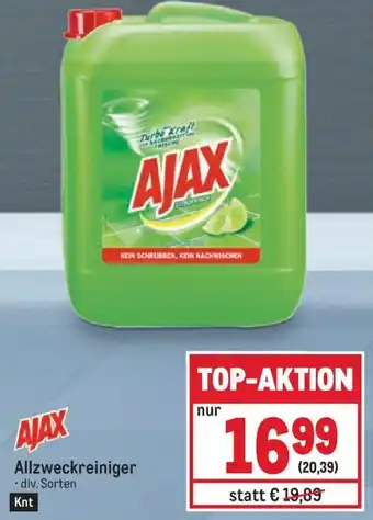 Metro AJAX Allzweckreiniger .div. Sorten Angebot
