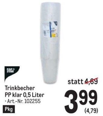 Metro Trinkbecher PP klar 0,5 Liter Art.-Nr. 102255 Angebot