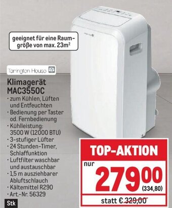 Metro Tarrington House Klimagerät MAC3550C Angebot