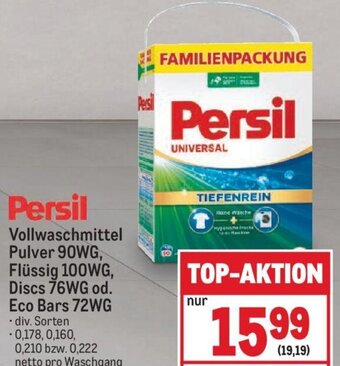 Persil Vollwaschmittel Pulver 90WG, Flüssig 100WG, Discs 76WG od. Eco Bars 72WG