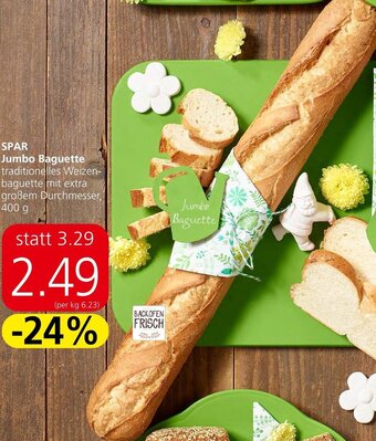 Spar SPAR Jumbo Baguette 400 g Angebot