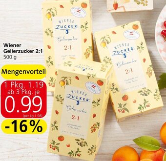 Spar Wiener Gelierzucker 2:1 500 g Angebot