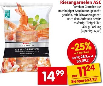 Interspar Riesengarnelen ASC 400 g Angebot