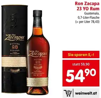 Interspar Ron Zacapa 23 YO Rum Guatemala, 0,7-Liter-Flasche Angebot