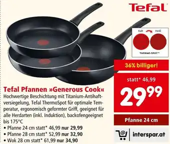 Interspar Tefal Pfannen »>Generous Cook<< Pfanne 24 cm Angebot