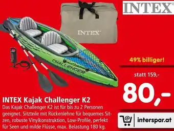 Interspar INTEX Kajak Challenger K2 max. Belastung 180 kg. Angebot