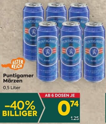 Billa Puntigamer Märzen 0,5 Liter Angebot