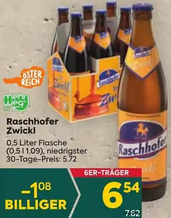 Billa Raschhofer Zwickl 0,5 Liter Flasche Angebot