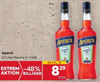 Billa Aperol 0,7 Liter Flasche Angebot