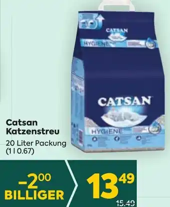 Billa Catsan Katzenstreu 20 Liter Packung Angebot