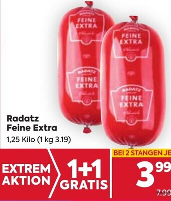 Billa Radatz Feine Extra 1,25 Kilo Angebot