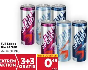 Billa Full Speed div. Sorten 250 ml Angebot