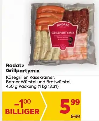 Billa Radatz Grillpartymix 450 g Angebot