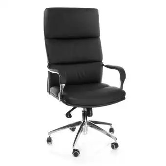 XXXLutz Chefsessel in lederlook schwarz, silberfarben Angebot