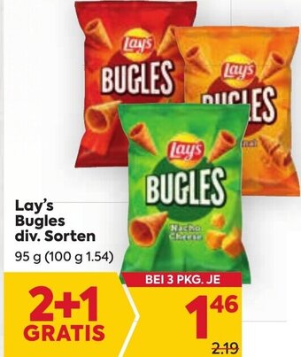 Billa Lay's Bugles div. Sorten 95 g Angebot