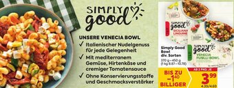 Billa Simply Good Bowl div. Sorten 370 g- 450 g Angebot