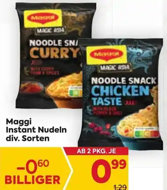 Billa Maggi Instant Nudeln div. Sorten Angebot