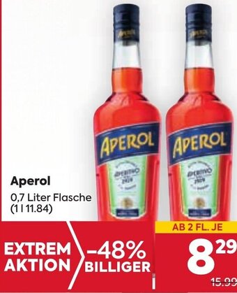 Billa Aperol 0,7 Liter Flasche Angebot