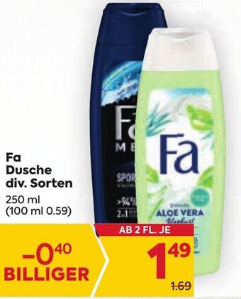 Billa Fa Dusche div. Sorten 250 ml Angebot