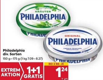 Billa Philadelphia div. Sorten 150 g- 175 g Angebot