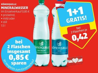Hofer RÖMERQUELLE MINERALWASSER 1,5 L Angebot