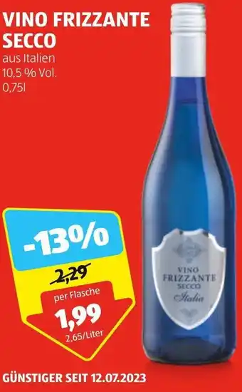 Hofer VINO FRIZZANTE SECCO 0,75 L Angebot