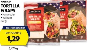Hofer AMERICAN TORTILLA WRAPS 372 g Angebot