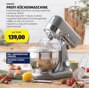 Hofer AMBIANO PROFI KÜCHENMASCHINE per Stück Angebot