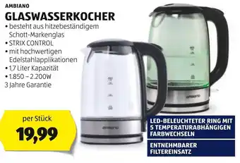 Hofer AMBIANO GLASWASSERKOCHER per Stück Angebot