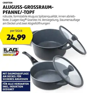 Hofer CROFTON ALUGUSS-GROSSRAUM- PFANNE/-TOPF per Stück Angebot