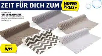 Hofer MY LIVING STYLE UNIVERSALMATTE für Sauna- und Fußbodenheizung geeignet, individuell zuschneidbar, Gr. 65 x 200 cm Angebot