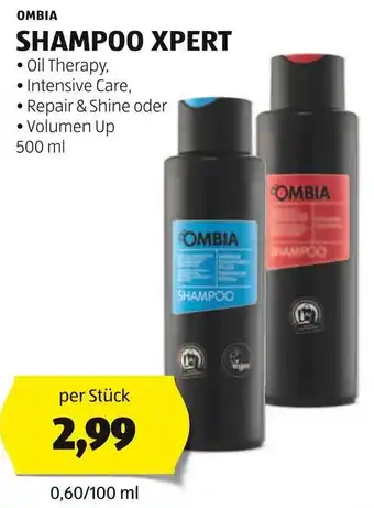 Hofer OMBIA SHAMPOO XPERT 500 ml Angebot