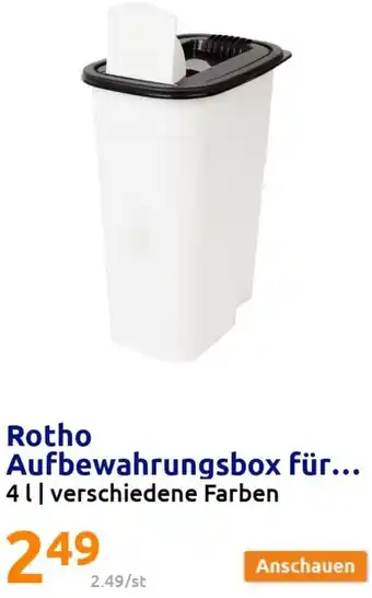 Action Rotho Aufbewahrungsbox für... 41 | verschiedene Farben Angebot